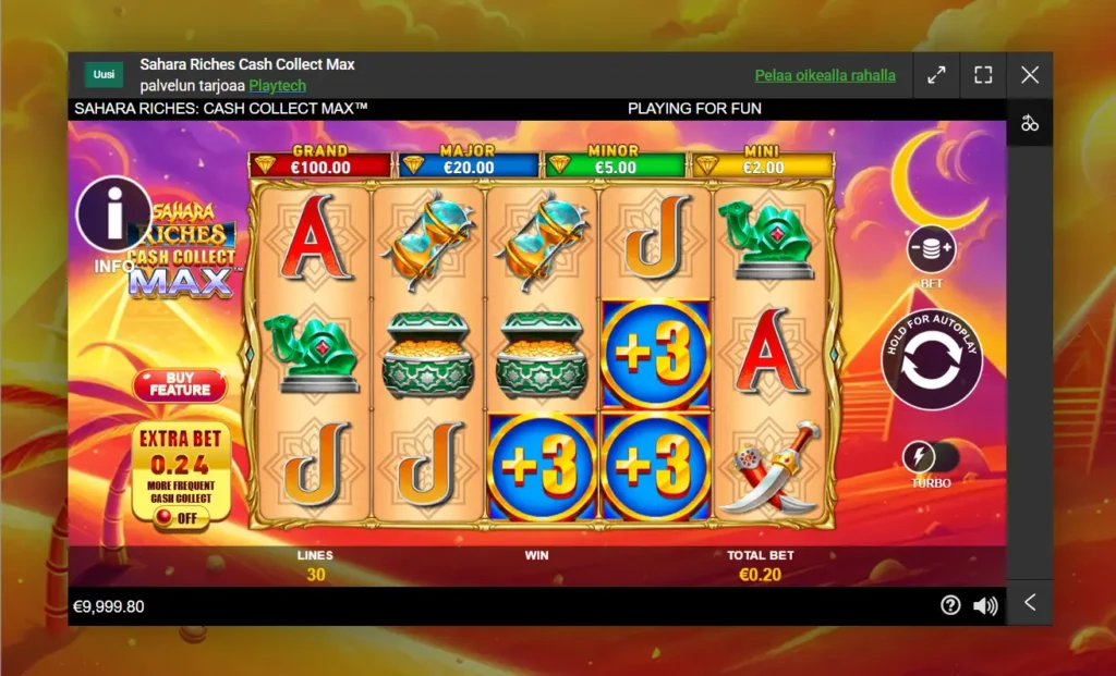 Sahara Riches Cash Collect Max Unibet Casino 